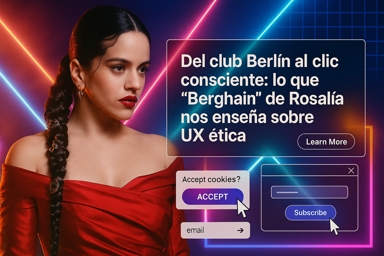 Del club Berlín al clic consciente: lo que “Berghain” de Rosalía nos enseña sobre UX ética