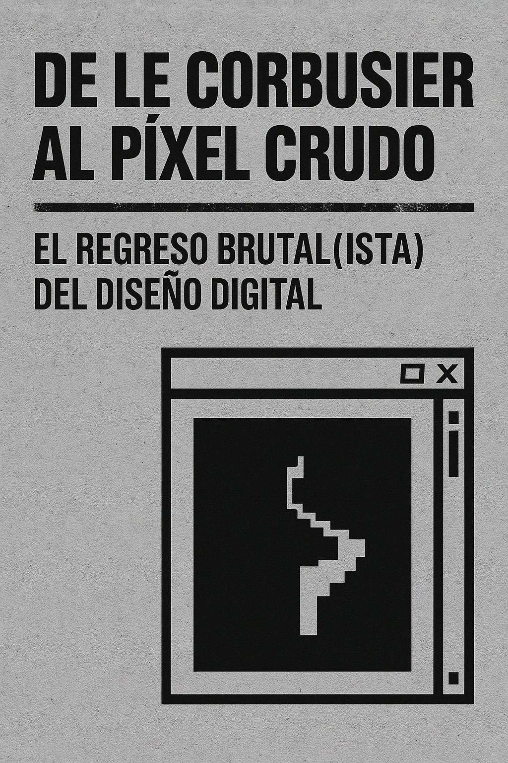 De Le Corbusier al píxel crudo: el regreso brutal(ista) del diseño digital
